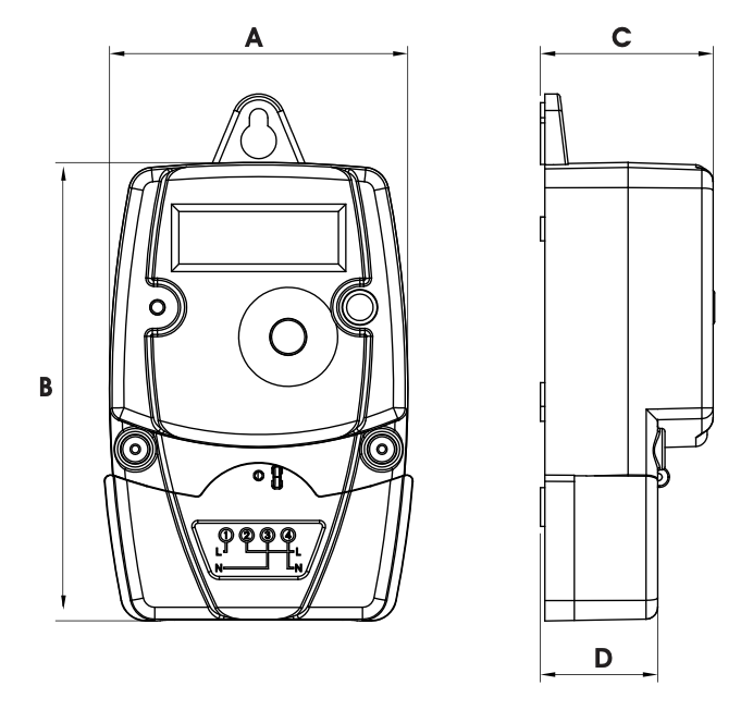 ec058 Monofaze Elektrik Sayaci Kroki