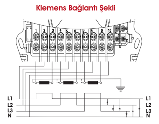 EC15X Aktif X/5 Elektrik Sayacı Kroki