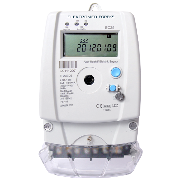 EC25TV Three Phase Active Reactive CT-VT Operated Electricity Meter N-Technic