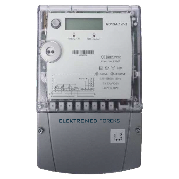 Elektromed Foreks AD13A Series Smart Three Phase Electricity Meter