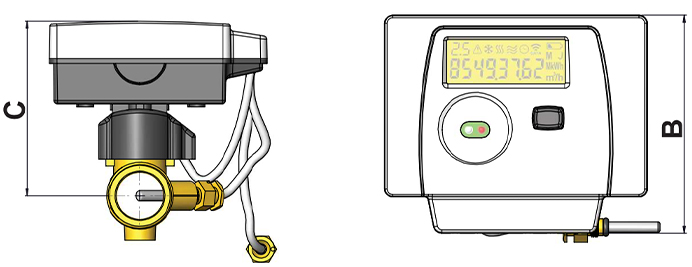 Thermo TH3 Serisi Ultrasonik Isı Sayaçları kroki